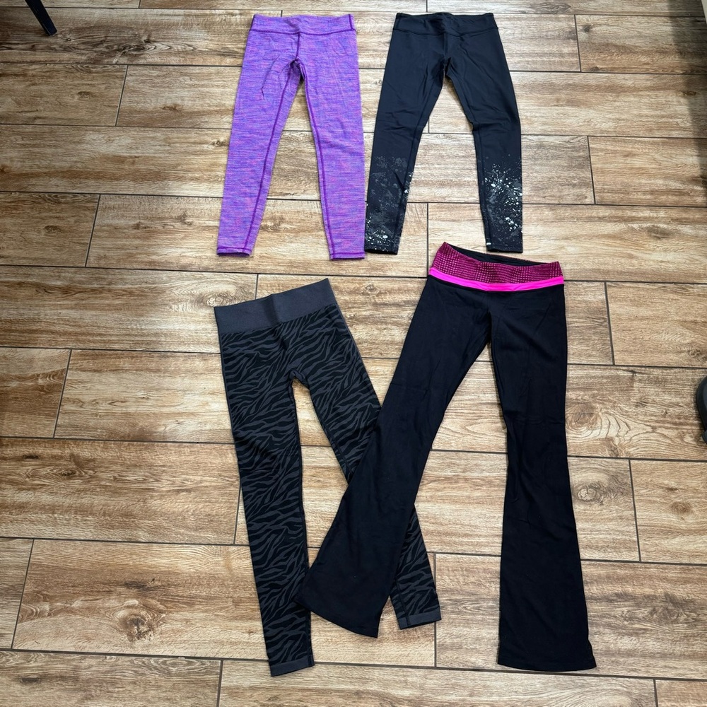 IVIVVA By Lululemon Girl Lot Of 11 Sz 12 Jackets Fleece Pants Leggings Tank Bra - Picture 11 of 15